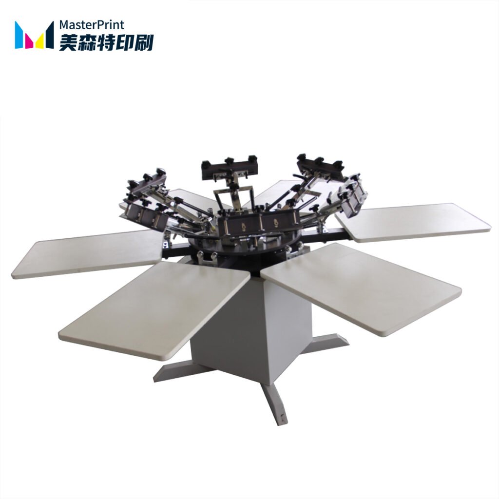 6 color 6 station screen printing machine (2)- 副本